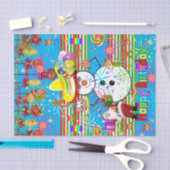 Happy Birthday-discussiestuk kerstmis Tissuepapier (Craft)