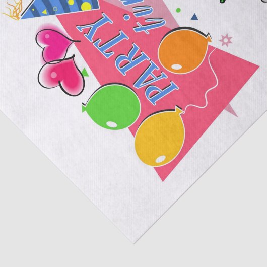 Happy Birthday-discussiestuk Tijd Tissuepapier (Detail)