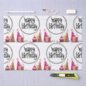 Happy Birthday-discussiestuk Tissuepapier (Craft)