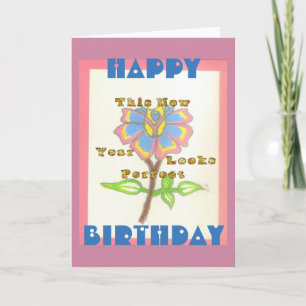 Happy Birthday dit jaar ziet er perfect uit Kaart