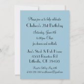 Happy Birthday Diva Girl | DIY-naam | Aqua Kaart (Achterkant)