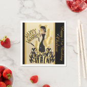 Happy Birthday Diva Girl | DIY-naam | Goud Servetten (Insitu)