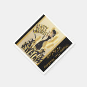 Happy Birthday Diva Girl | DIY-naam | Goud Servetten (Hoek)