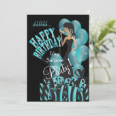 Happy Birthday Diva Girl | DIY-naam | Kaart (Staand voorkant)