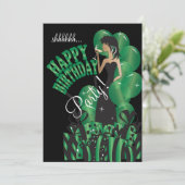 Happy Birthday Diva Girl | Naam en leeftijd DIY |  Kaart (Staand voorkant)