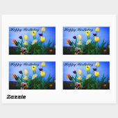 Happy Birthday Diverse Tulips #2 Stickers (Vel)
