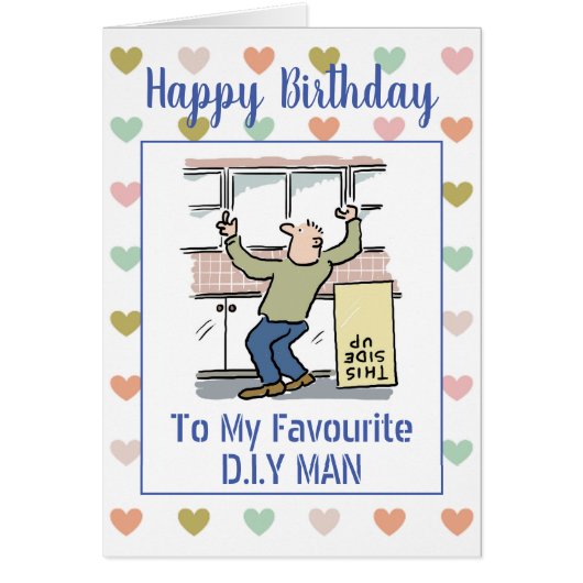 Happy Birthday DIY Man (Voorkant)