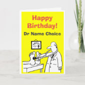 Happy Birthday Doctor Card voor persoonlijk gebrui Kaart (Voorkant)