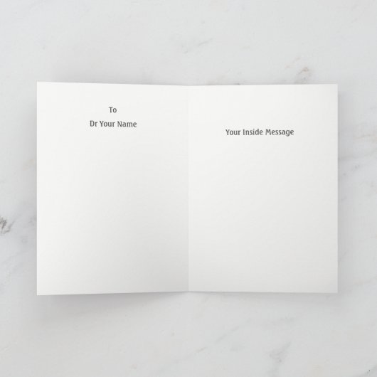 Happy Birthday Doctor Card voor persoonlijk gebrui Kaart (Binnen)