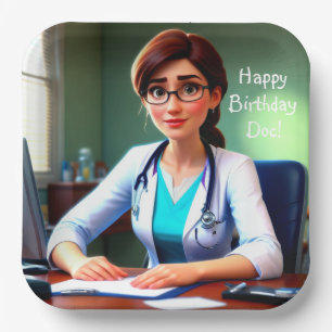 Happy Birthday Doctor Papieren Bordje
