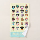 Happy Birthday Dog bezoekt jonge dieren Bad Handdoek (Handdoek)