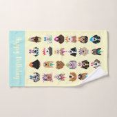Happy Birthday Dog bezoekt jonge dieren Bad Handdoek (Handdoek)