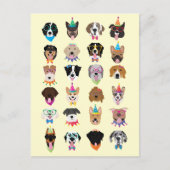 Happy Birthday Dog bezoekt jonge dieren Feestdagenkaart (Voorkant)