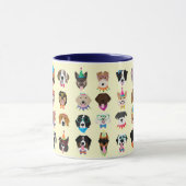 Happy Birthday Dog bezoekt jonge dieren Mok (Midden)