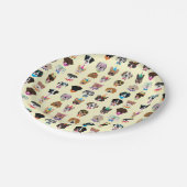 Happy Birthday Dog bezoekt jonge dieren Papieren Bordje (Gekanteld)