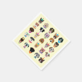 Happy Birthday Dog bezoekt jonge dieren Servet (Hoek)