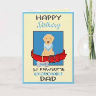 Happy Birthday Dog Dad uit Goldendole Dog Kaart