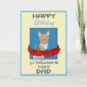 Happy Birthday Dog Daddy Gepersonaliseerde Schatti Kaart