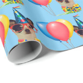 Happy Birthday Dog in het Pet Cadeaupapier (Rol Hoek)