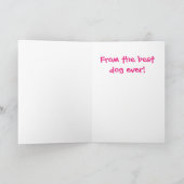 Happy Birthday Dog Mam World's Best Ever Pet Photo Kaart (Binnen)