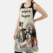 Happy Birthday Dog Pals personaliseren Tekst Schort (Insitu)