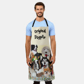 Happy Birthday Dog Pals personaliseren Tekst Schort (Gedragen)