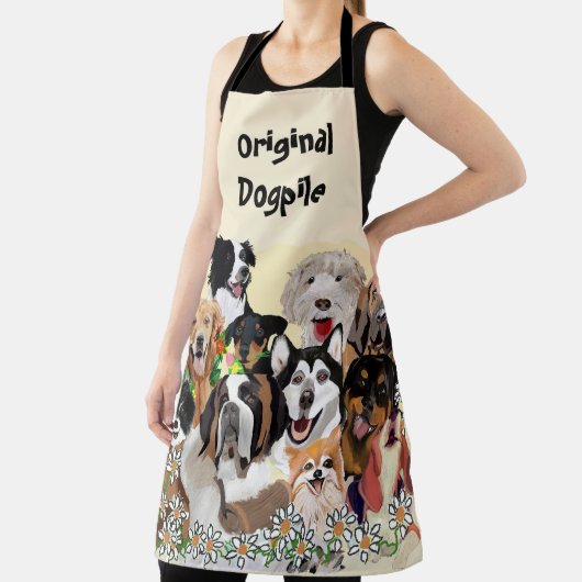 Happy Birthday Dog Pals personalize Text Schort (Insitu)