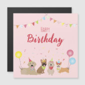 Happy Birthday Dog Party (Voorkant / Achterkant)