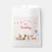 Happy Birthday Dog Party Bedankzakje (Voorkant)