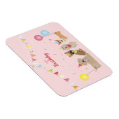 Happy Birthday Dog Party Magneet (Rechterzijde)