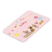 Happy Birthday Dog Party Magneet (Linkerzijde)