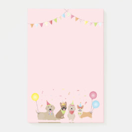 Happy Birthday Dog Party Post-it® Notes