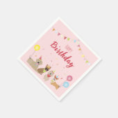 Happy Birthday Dog Party Servet (Hoek)