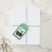 Happy Birthday Dog Shamrock Green Cadeaulabel (Met Touw)