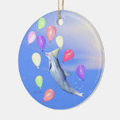 Happy Birthday Dolphin Keramisch Ornament (Links)