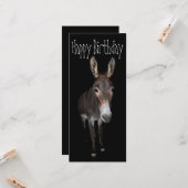 Happy Birthday Donkey Kaart (Voorkant / Achterkant in situ)