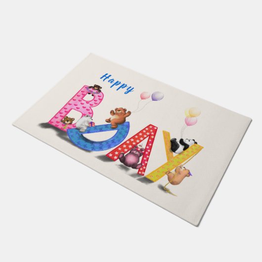 Happy Birthday Doormat Deurmat (Schuin)