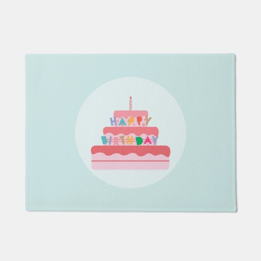 Happy Birthday Doormat Deurmat (Voorkant)