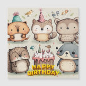 Happy Birthday-douanekaart (Voorkant)