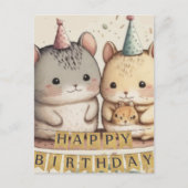 Happy Birthday-douanekaart Briefkaart (Voorkant)