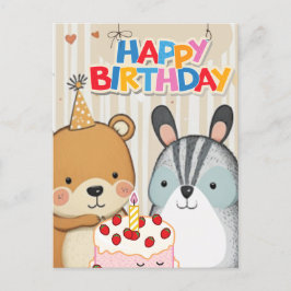 Happy Birthday-douanekaart Briefkaart