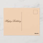 Happy Birthday-douanekaart Briefkaart (Achterkant)