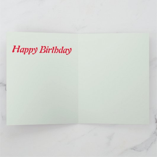 Happy Birthday-douanekaart Kaart (Binnen)