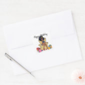 Happy Birthday Drag Queen Vierkante Sticker (Envelop)