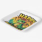 Happy Birthday Dragon Papieren Bordje (Gebogen)