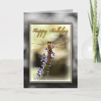 Happy Birthday Dragonfly-kaart Kaart