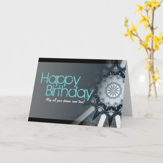 Happy Birthday Dreams Kaart (Gele Bloem)