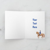 Happy Birthday Dressage Horse Kaart (Binnen)
