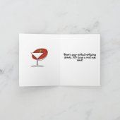 Happy Birthday drink wenskaart Kaart (Binnen)