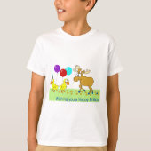 Happy Birthday Duck Moose T-shirt (Voorkant)